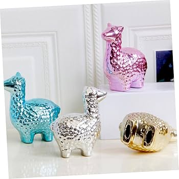 Amazon.co.jp: Levemolo 手作りアルパカオーナメント 陶器製動物